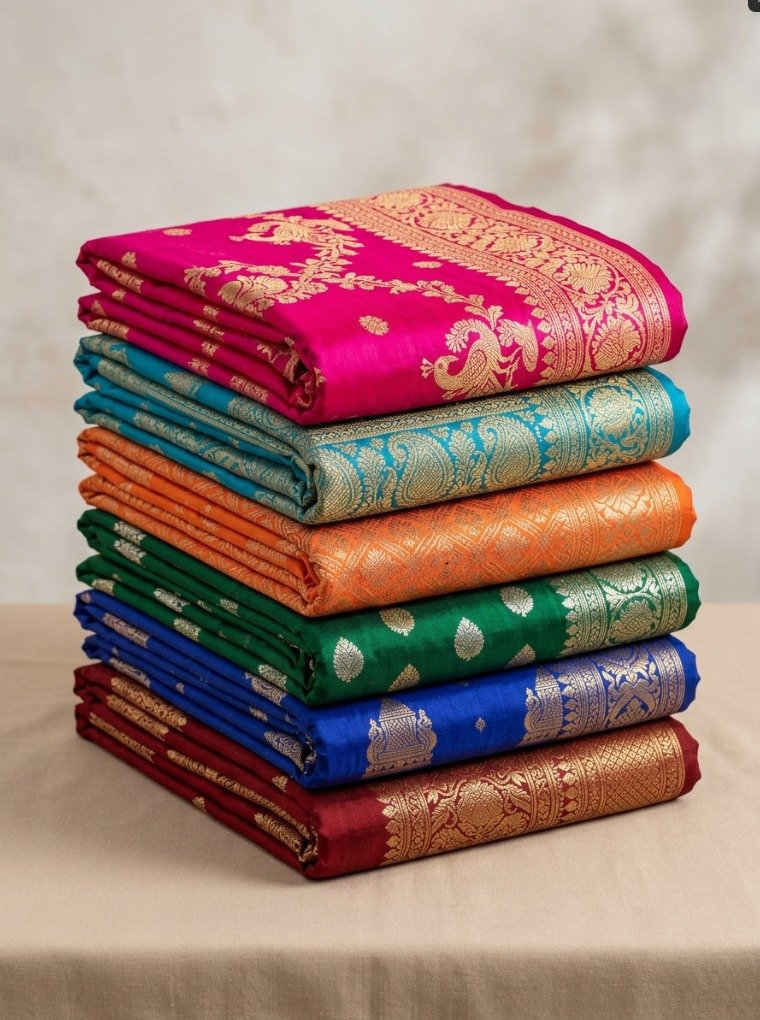 Handwoven Traditional Decorative Saree - Pink